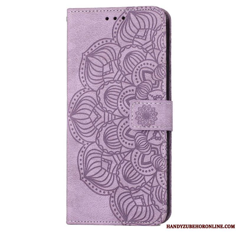 Flip Cover Xiaomi 12T / 12T Pro Med Snor Strappy Barok Mandala