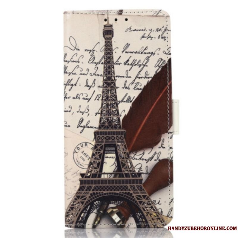Flip Cover Xiaomi 13 Lite Poetens Eiffeltårn