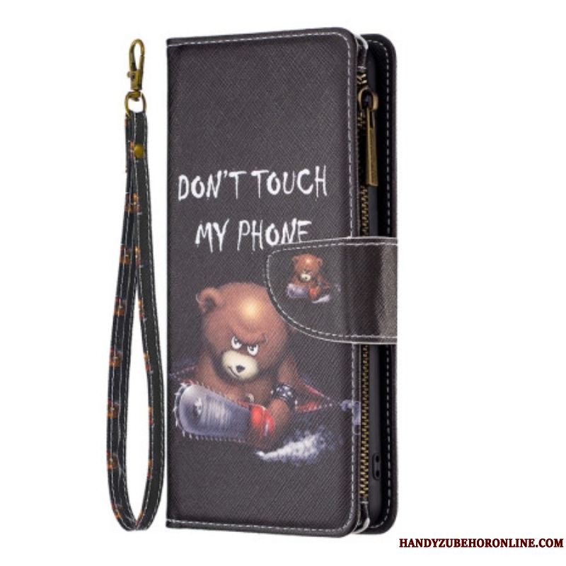 Flip Cover Xiaomi 13 Lite Punge Etui Dangerous Bear Wallet