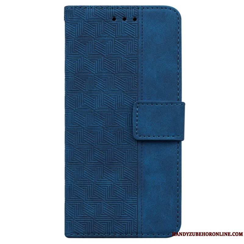 Flip Cover Xiaomi 13 Med Snor Strappy Mønster