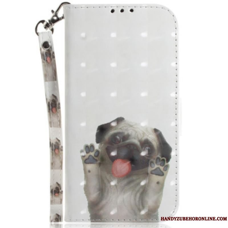 Flip Cover Xiaomi 13 Med Snor Thong Pug