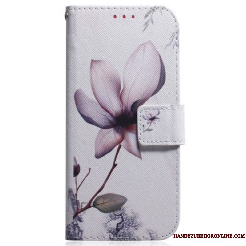 Flip Cover Xiaomi 13 Pro Med Snor Strappy Rose Flower