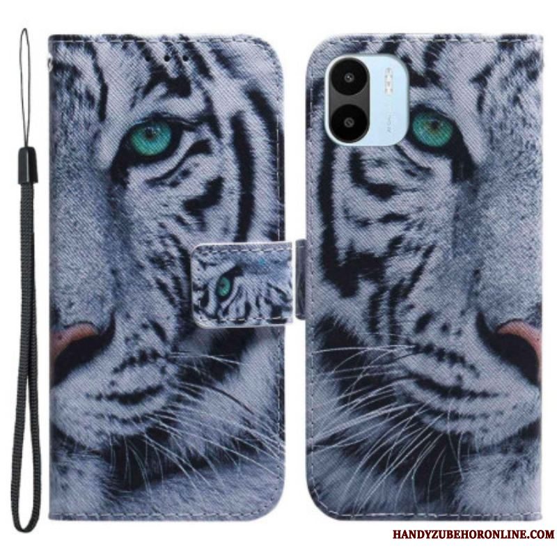 Flip Cover Xiaomi Redmi A1 Hvid Tiger