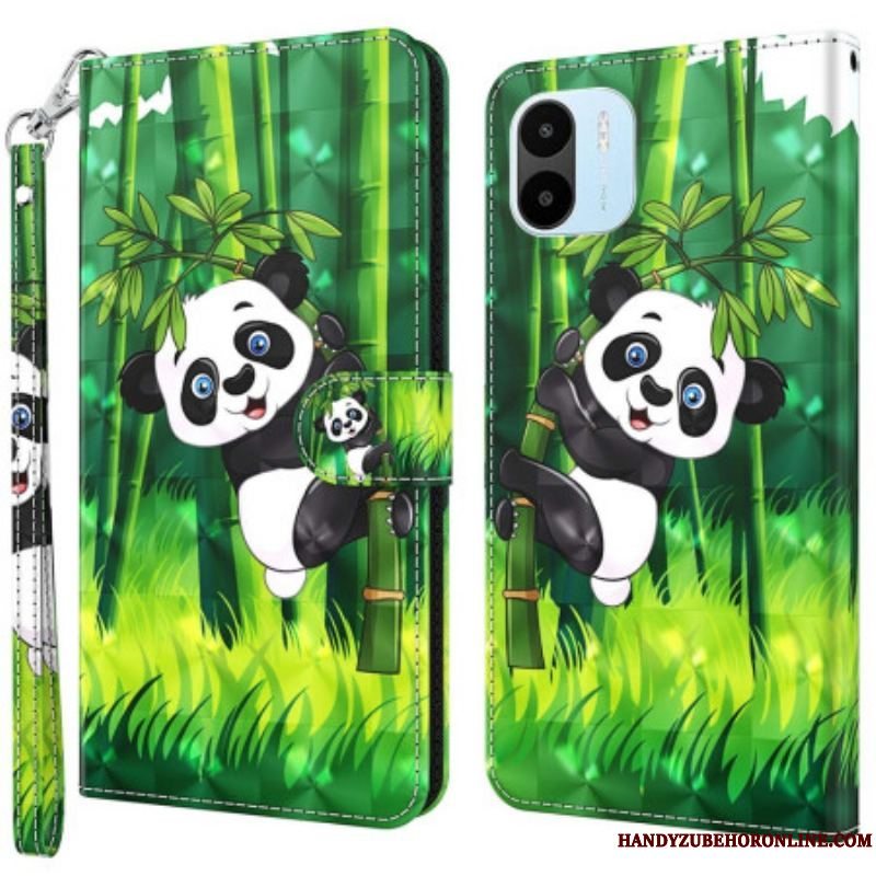 Flip Cover Xiaomi Redmi A1 Panda Og Bambus