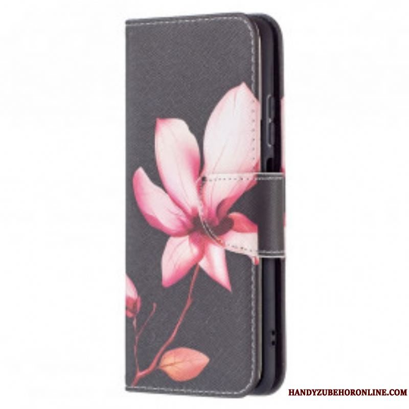 Flip Cover Xiaomi Redmi Note 10 / 10S Lyserød Blomst