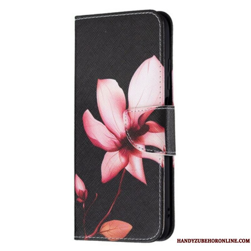 Flip Cover Xiaomi Redmi Note 10 5G Lyserød Blomst