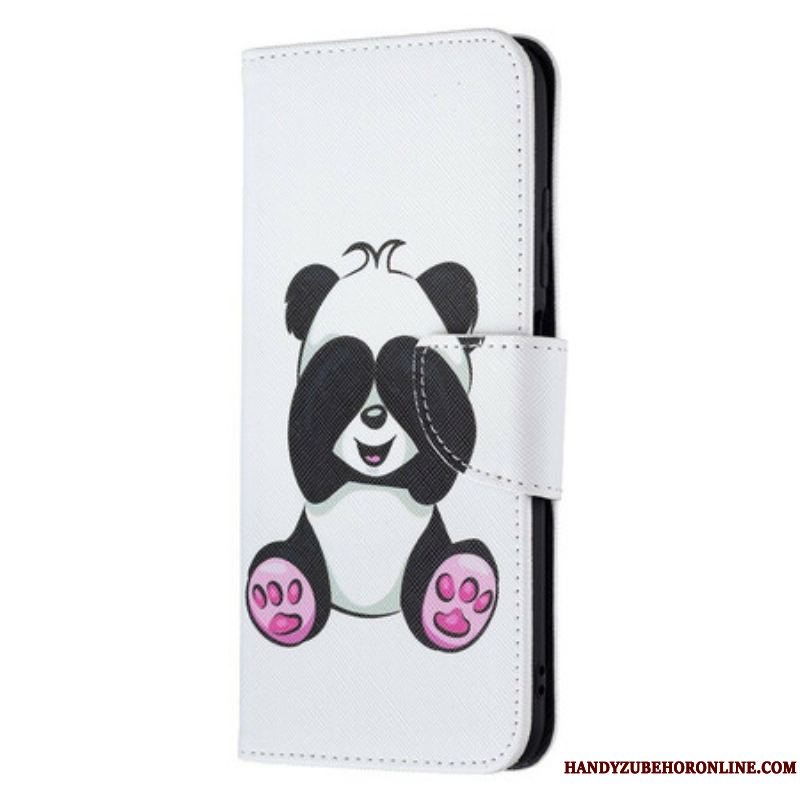 Flip Cover Xiaomi Redmi Note 10 5G Panda Sjov