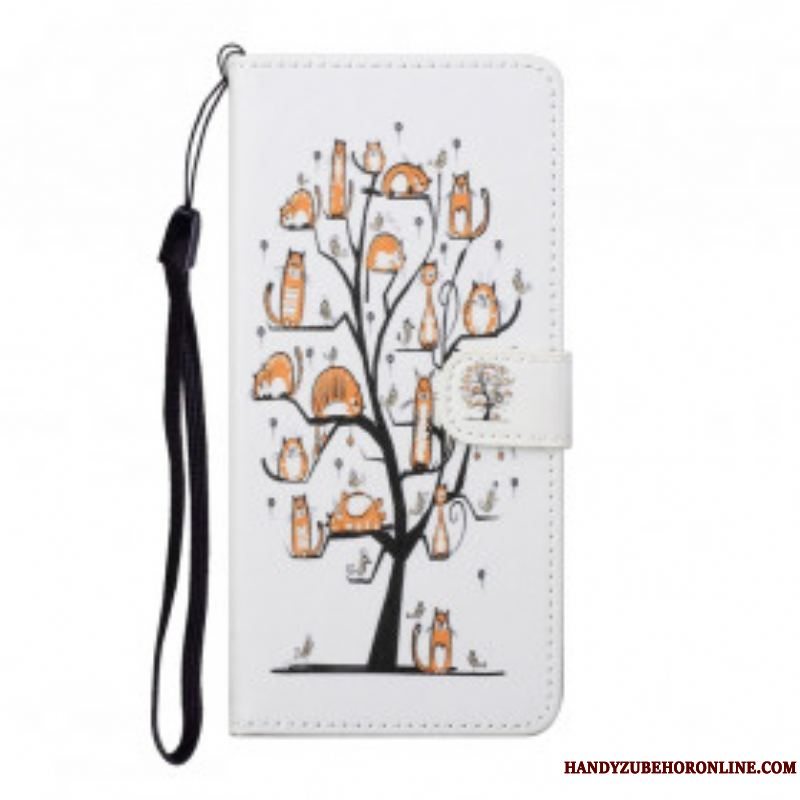 Flip Cover Xiaomi Redmi Note 10 Pro Med Snor Funky Cats Med Rem