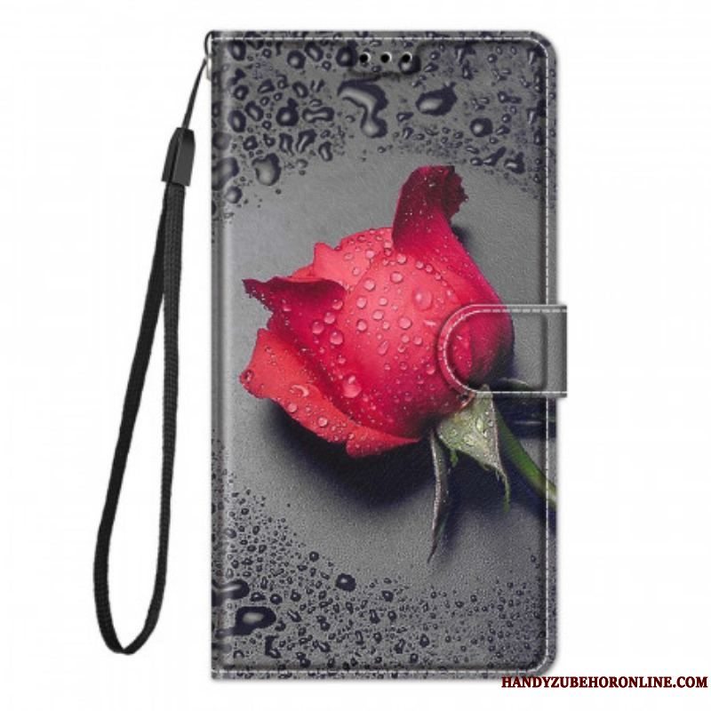 Flip Cover Xiaomi Redmi Note 10 Pro Roser Med Snor