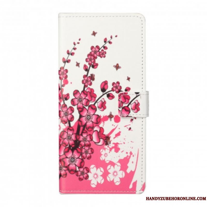 Flip Cover Xiaomi Redmi Note 10 Pro Tropiske Blomster