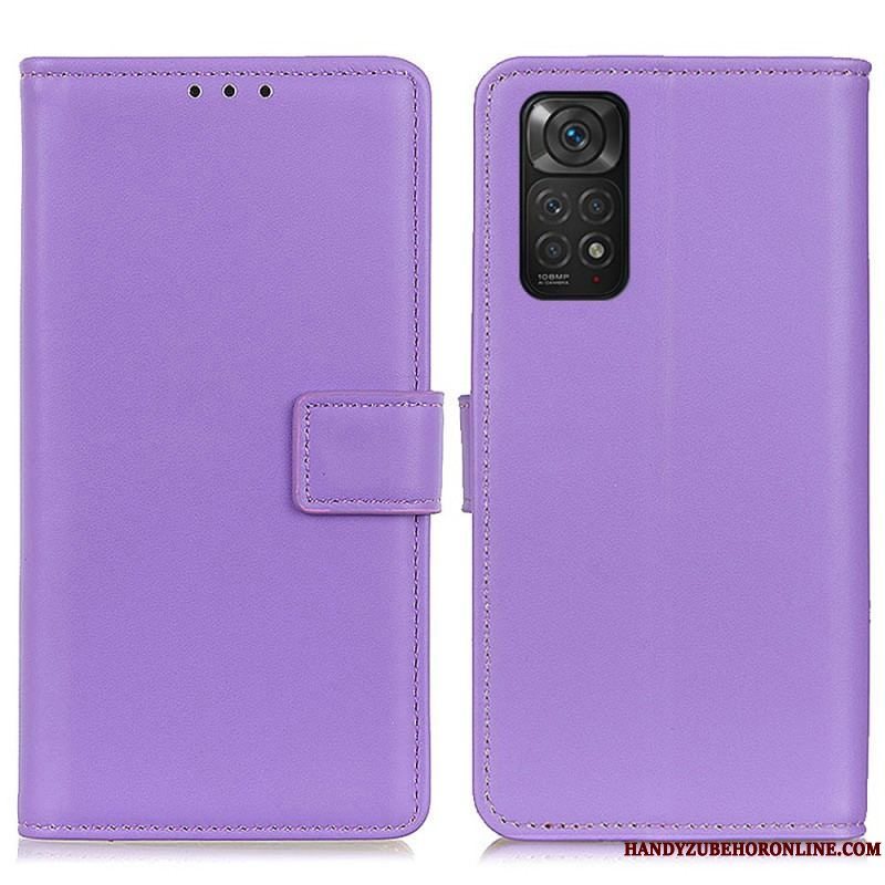 Flip Cover Xiaomi Redmi Note 11 / 11S Almindeligt Imiteret Læder