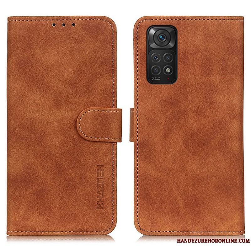 Flip Cover Xiaomi Redmi Note 11 / 11S Khazneh Vintage Lædereffekt