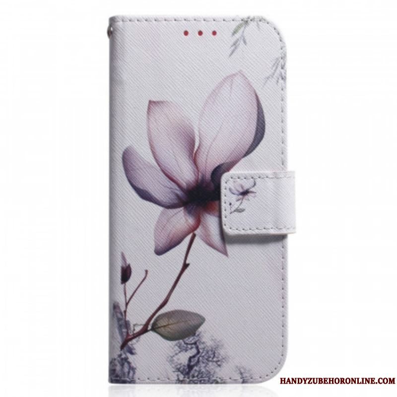 Flip Cover Xiaomi Redmi Note 11 Pro / 11 Pro 5G Blomst Støvet Pink