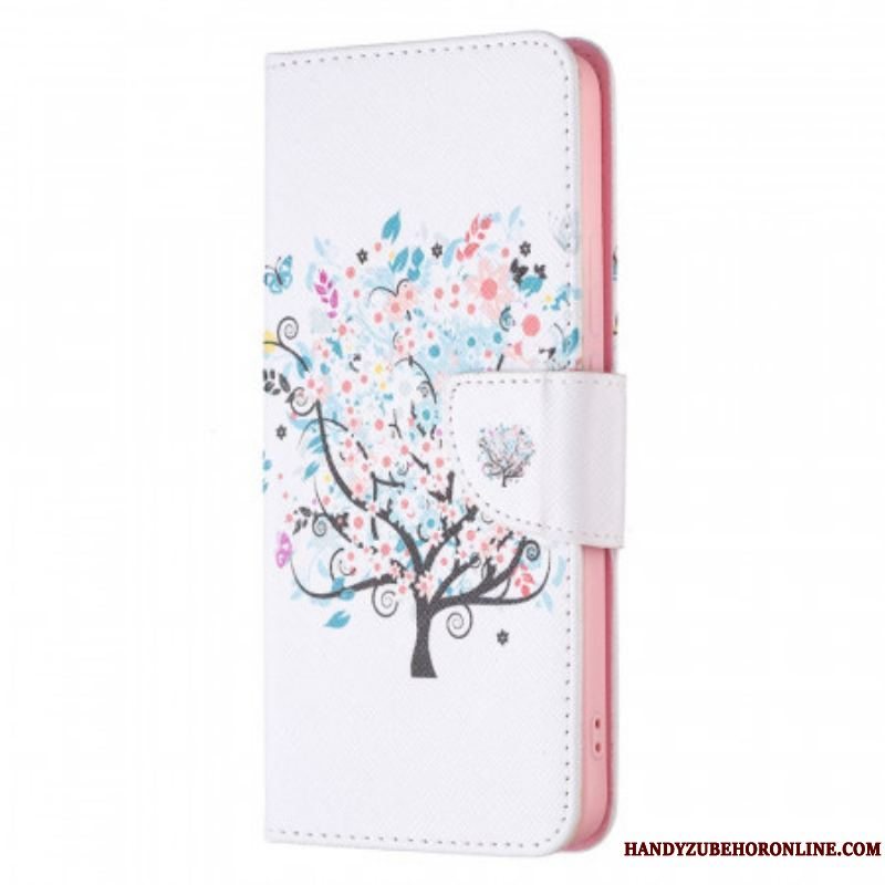 Flip Cover Xiaomi Redmi Note 11 Pro Plus 5G Blomstret Træ