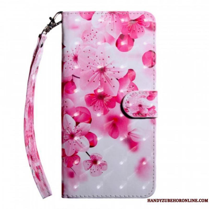 Flip Cover Xiaomi Redmi Note 11 Pro Plus 5G Lyserøde Blomster