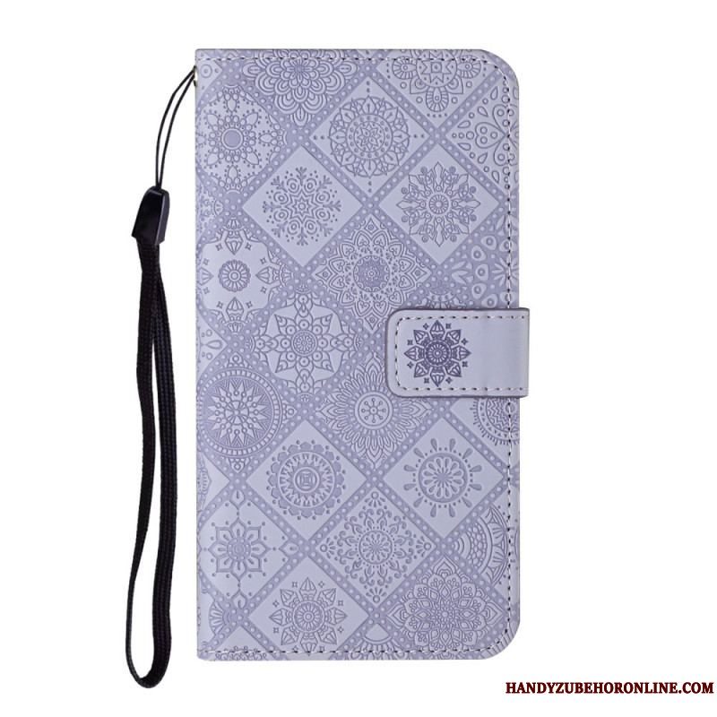 Flip Cover Xiaomi Redmi Note 11 Pro Plus 5G Tapestry Mønster