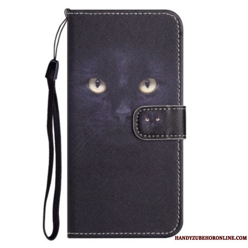 Flip Cover Xiaomi Redmi Note 12 4G Green Eyed Cat Med Snor