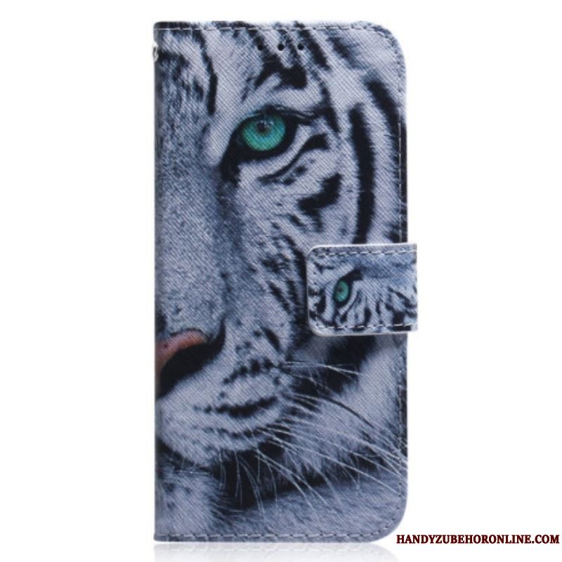 Flip Cover Xiaomi Redmi Note 12 4G Hvid Tiger