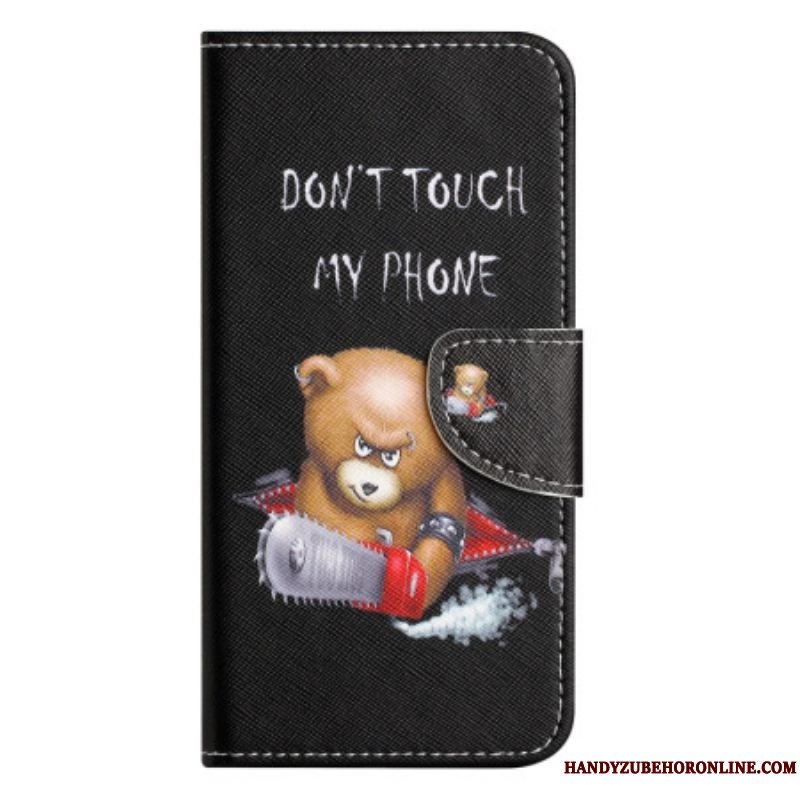 Flip Cover Xiaomi Redmi Note 12 5G Med Snor Farlig Thong Bear