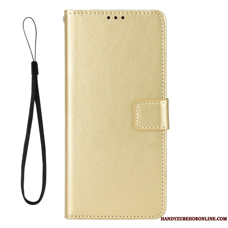 Flip Cover Xiaomi Redmi Note 12 5G Prangende Kunstlæder