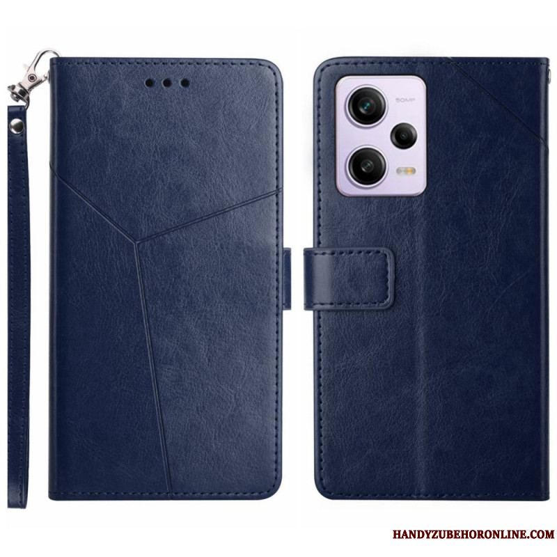 Flip Cover Xiaomi Redmi Note 12 Pro Med Snor Y Strappy Design