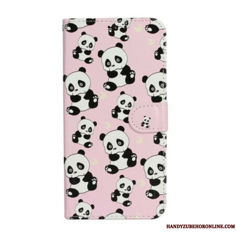 Flip Cover iPhone 13 Mini Flere Pandaer