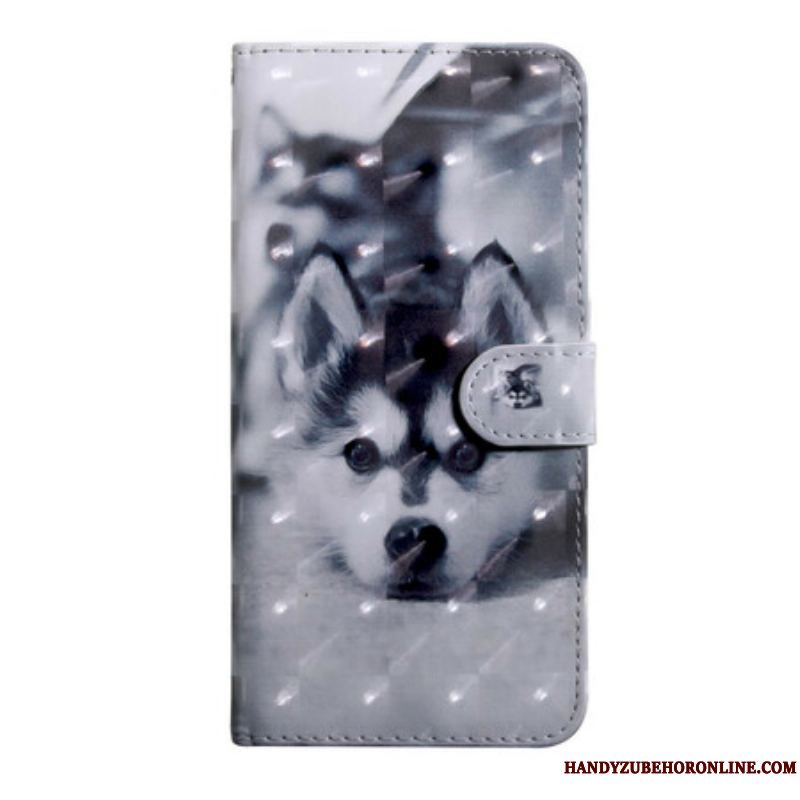 Flip Cover iPhone 13 Mini Lys Spot Hunden Gustave