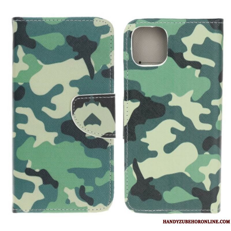Flip Cover iPhone 13 Mini Militær Camouflage
