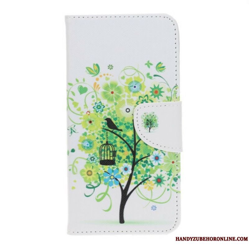 Flip Cover iPhone 13 Pro Blomstrende Træ