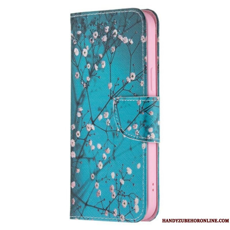 Flip Cover iPhone 13 Pro Max Blomstrende Gren