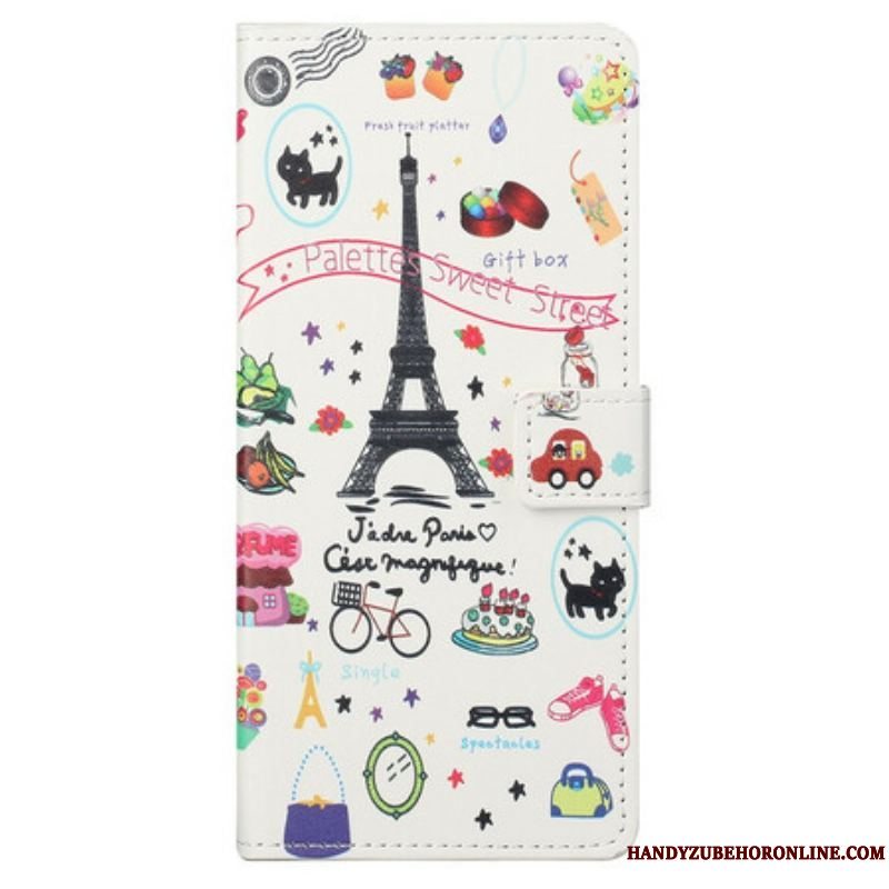 Flip Cover iPhone 13 Pro Max Jeg Elsker Paris