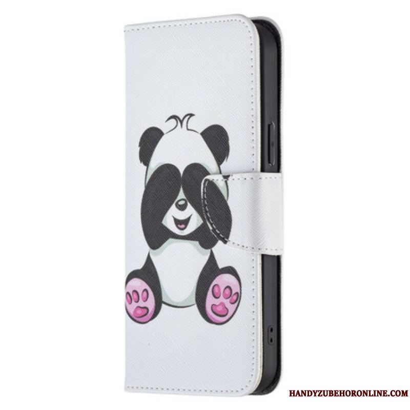 Flip Cover iPhone 13 Pro Max Panda Sjov