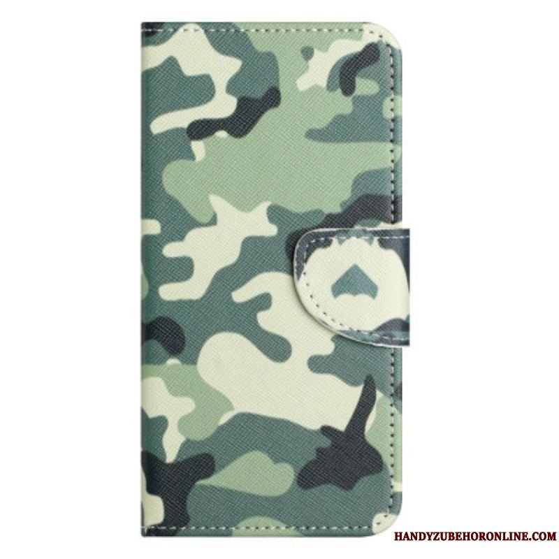 Flip Cover iPhone 14 Plus Militær Camouflage