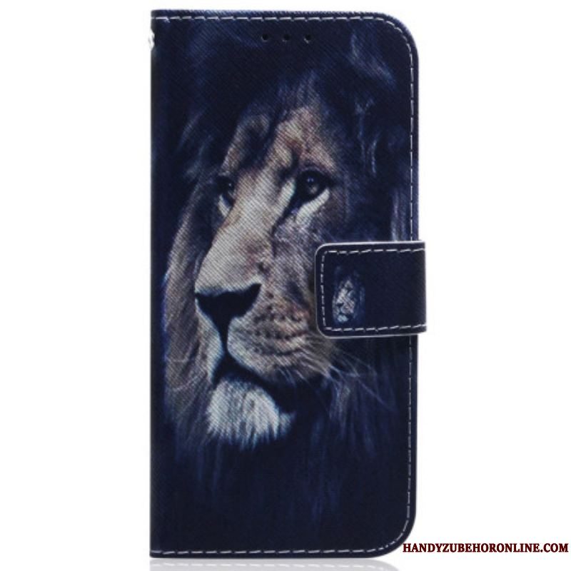 Flip Cover iPhone 15 Drømmende Løve