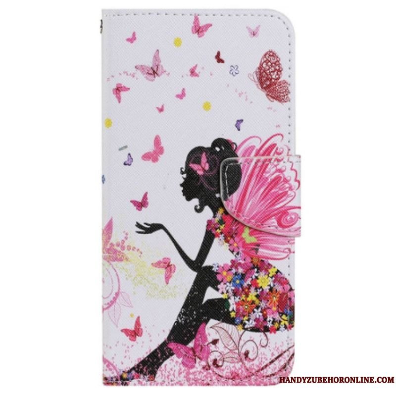 Flip Cover iPhone 15 Med Snor Fe Med Rem