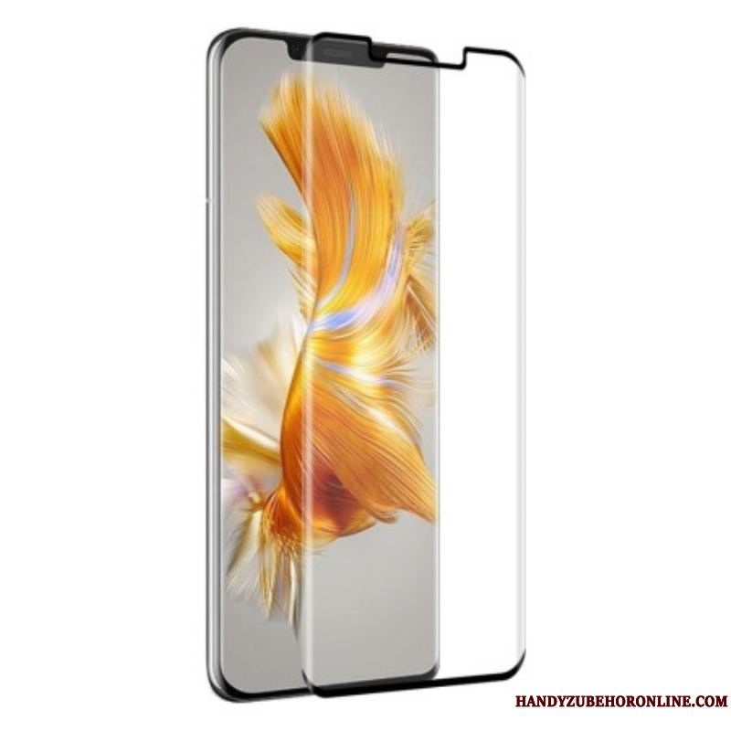 Huawei Mate 50 Pro Black Edge Skærmbeskytter I Hærdet Glas