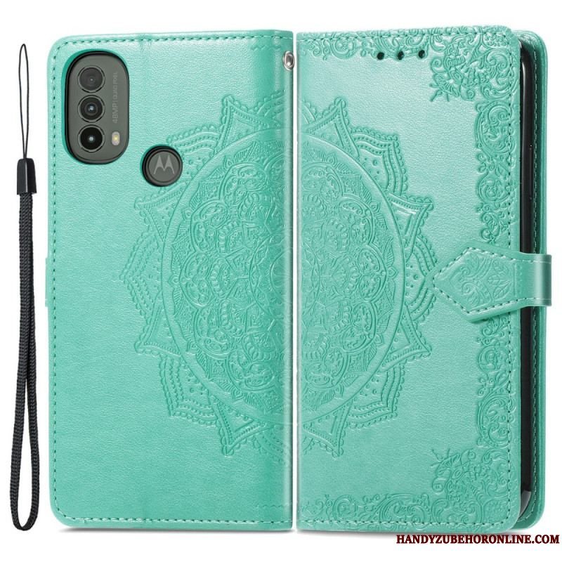 Læder Cover Moto E40 / E30 / E20 Mandala Middelalder