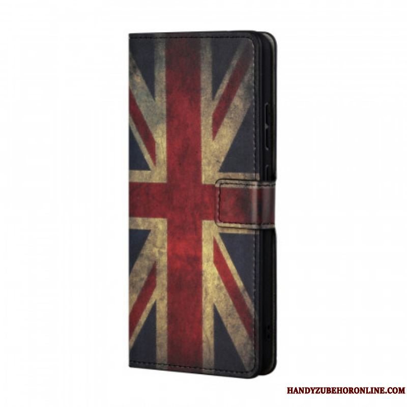Læder Cover Samsung Galaxy A13 5G / A04s England Flag