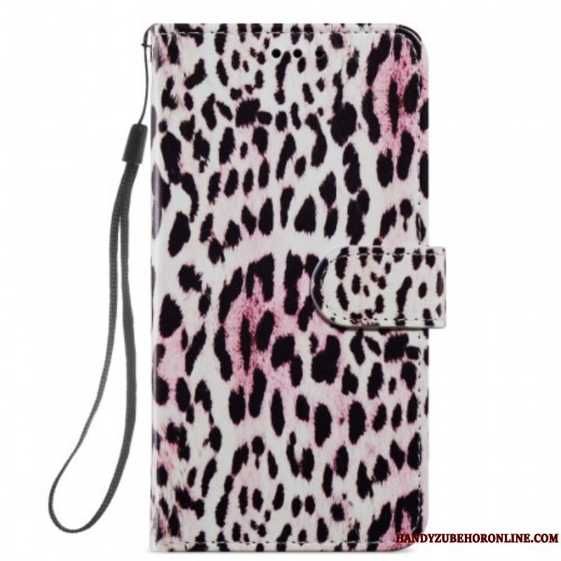 Læder Cover Samsung Galaxy A13 5G / A04s Leopard Print