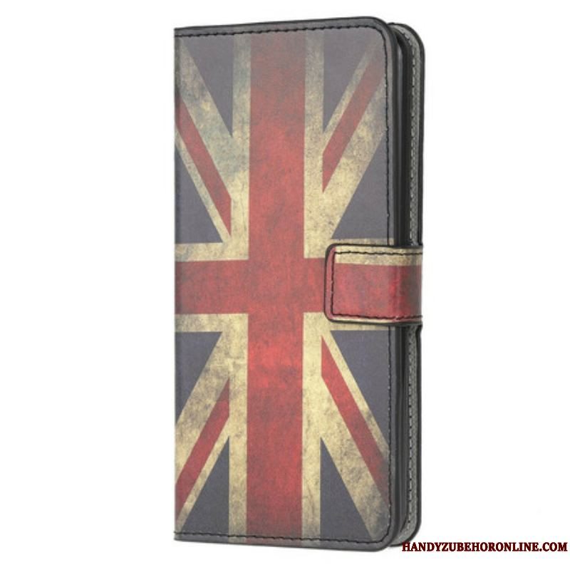 Læder Cover Samsung Galaxy A42 5G England Flag