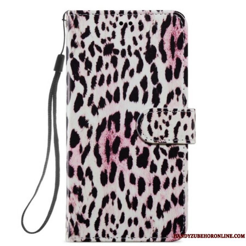 Læder Cover Samsung Galaxy S21 FE Leopard Print