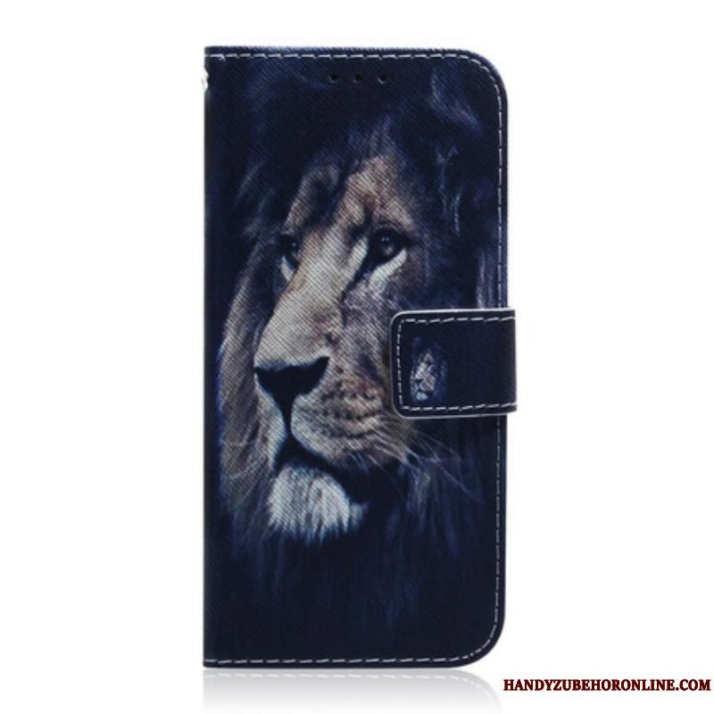 Læder Cover Samsung Galaxy S21 Ultra 5G Drømme-løve