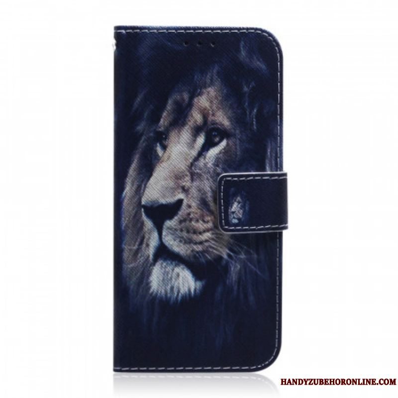 Læder Cover Samsung Galaxy S22 5G Drømme-løve
