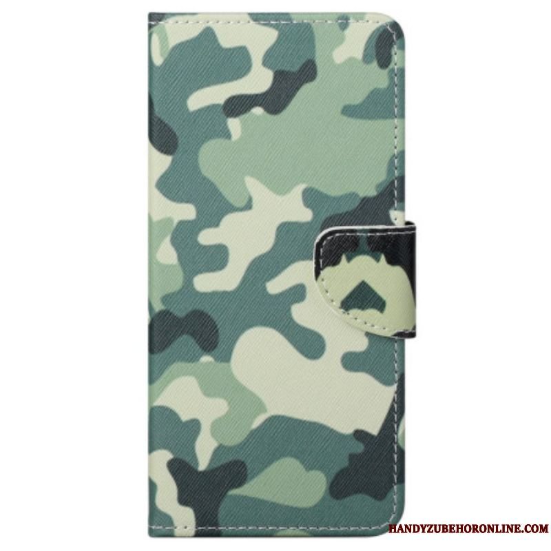 Læder Cover Samsung Galaxy S23 5G Camouflage