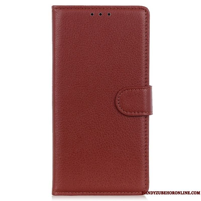 Læder Cover Samsung Galaxy S23 5G Traditionelt Imiteret Læder