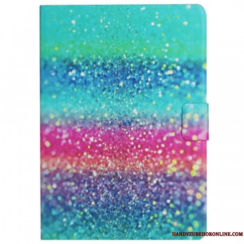 Læder Cover Samsung Galaxy Tab A8 (2021) Pailletter Element