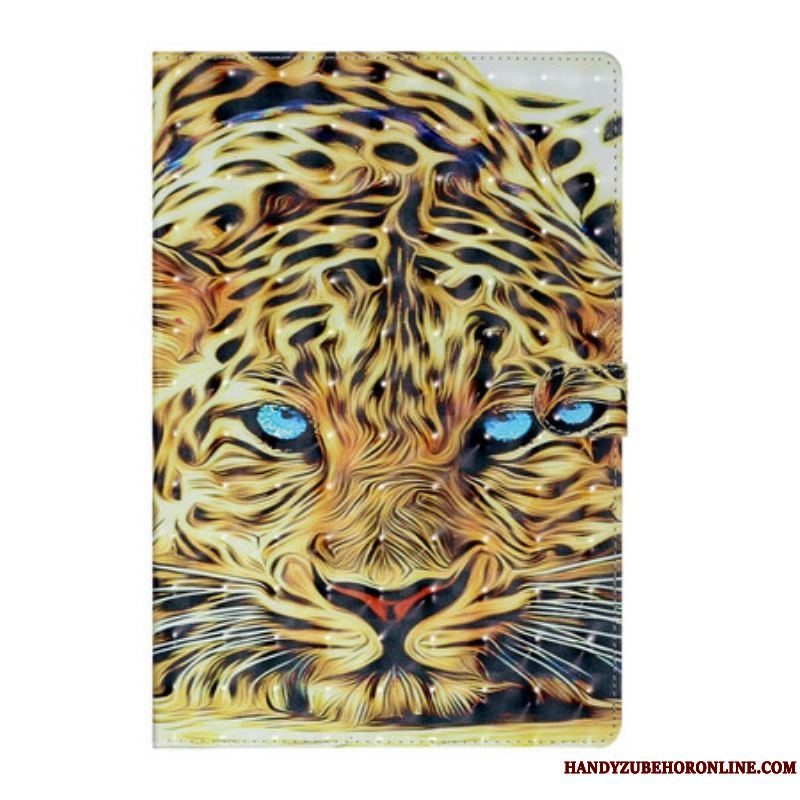 Læder Cover Samsung Galaxy Tab S8 Plus / Tab S7 Plus Tiger Kunst