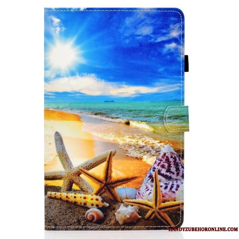 Læder Cover Samsung Galaxy Tab S8 / Tab S7 Sjov Strand