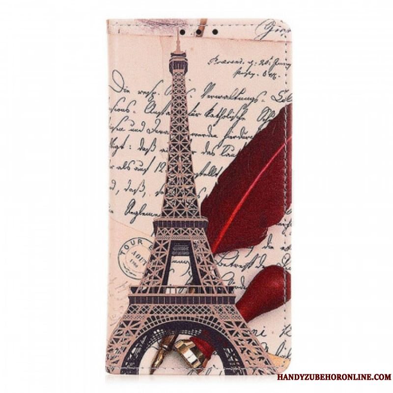 Læder Cover Sony Xperia 1 IV Eiffeltårnet