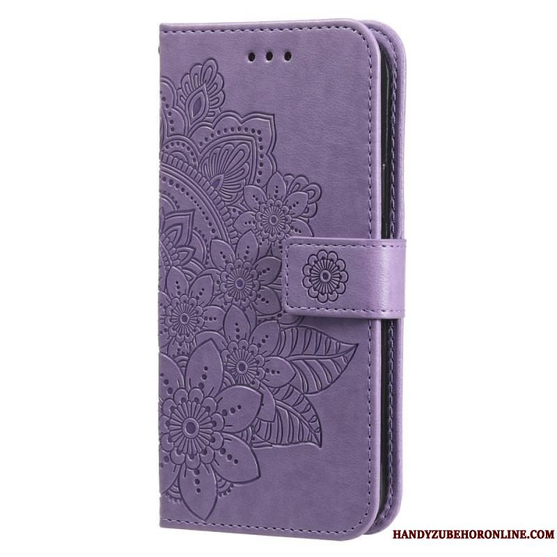 Læder Cover Xiaomi 13 Med Snor Strappy Mandala